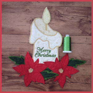 Large Christmas Candle