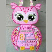 Owl Birth Announcement
