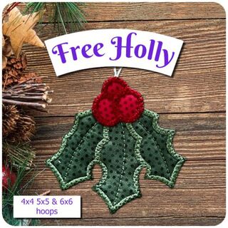 Free In the hoop Holly