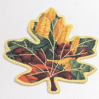 How to make our Free In the hoop Leaf Coaster