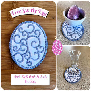 Free Swirly Egg