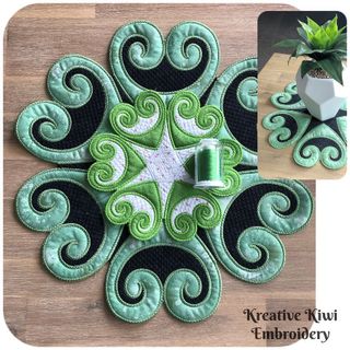 Koru Placemat In the hoop