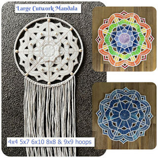 In the hoop Cutwork Mandala Placemat