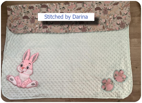 Large Applique Dylan Bunny by Flo - 2