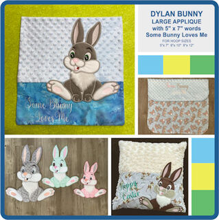 Dylan Large Applique Bunny