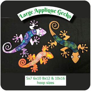 Large Applique Gecko