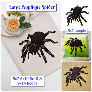 Large Applique Spider