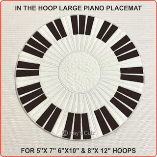 How to make Large Piano Placemat