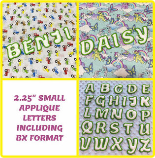 26 Small Applique Letters